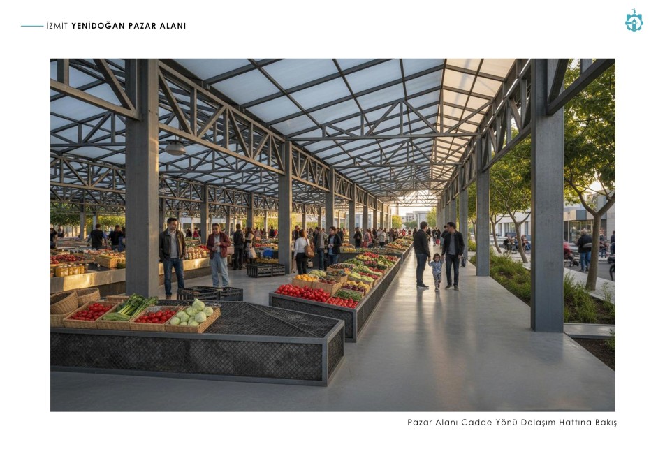 Kocaeli Büyükşehir Belediyesi, İzmit Yenidoğan Mahallesi'nde hem esnafın hem de vatandaşın konforunu artıracak modern kapalı...