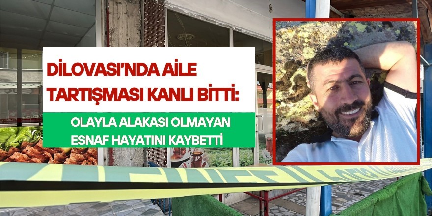 Kocaeli’nin Dilovası ilçesinde aile içinde çıkan kavgada, ilgisi olmayan esnaf kalbinden vurularak hayatını kaybetti. Olaya...