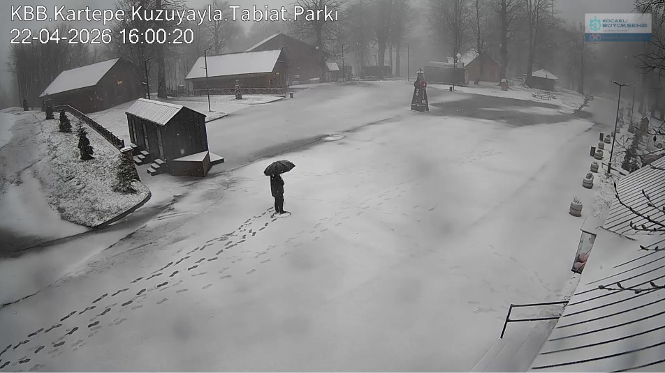 Kocaeli’de Bahar Ortasında Kış Esintisi: Kartepe Beyaza Büründü