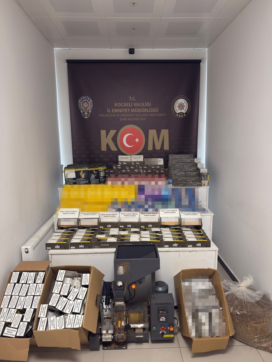 Kocaeli'de Kaçakçılık Operasyonu: 4 İlçede 1 Ton 160 Kilo Tütün Ele Geçirildi