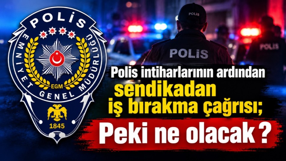 Polis intiharlarının ardından sendikadan iş bırakma çağrısı; Peki ne olacak ?
