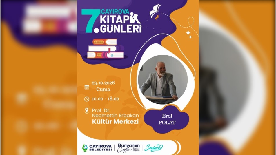 Erol Polat, Çayırova 7. Kitap Günleri'nde okurlarıyla buluşacak