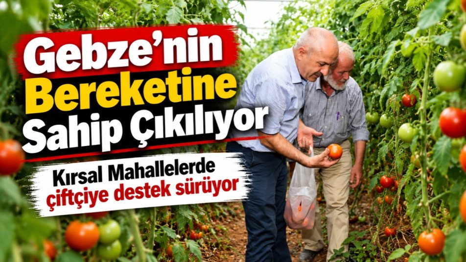 Gebze'nin Bereketine Sahip Çıkılıyor