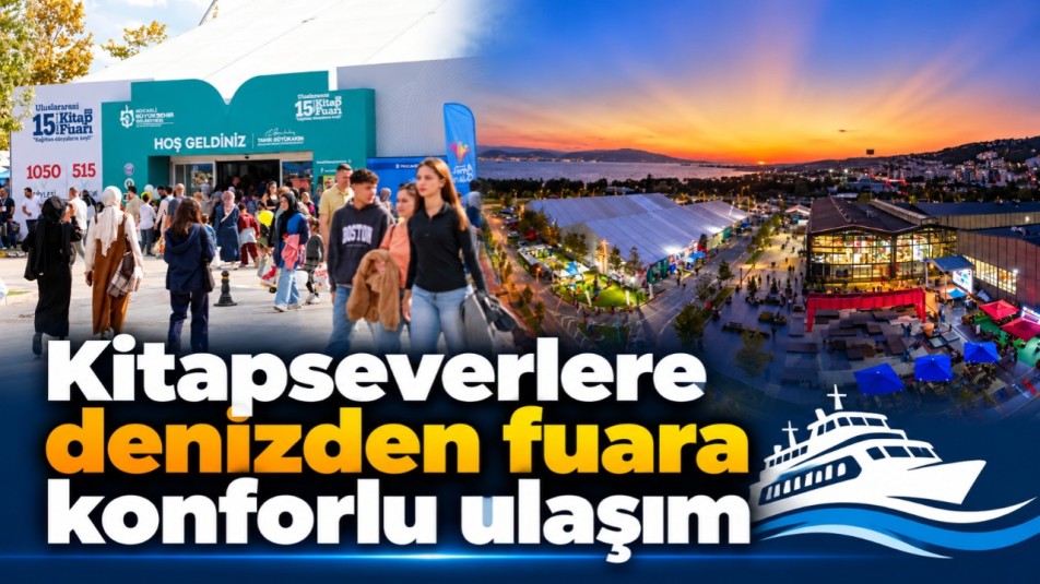 Kitapseverlere denizden fuara konforlu ulaşım