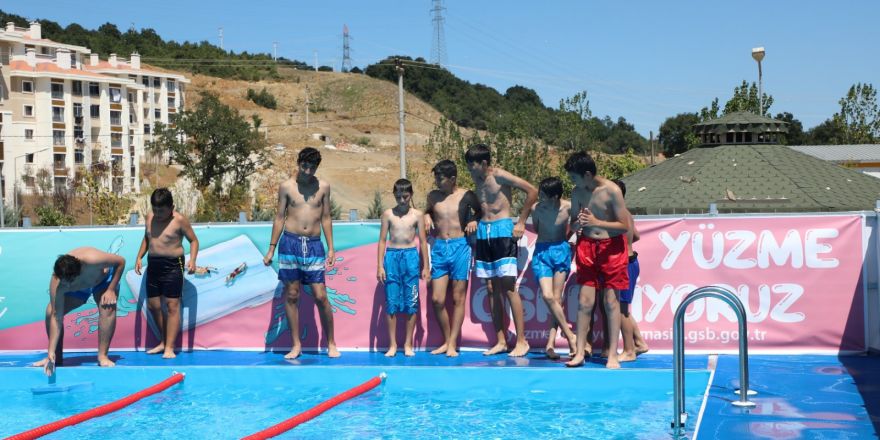 Dilovalı çocuklar havuza doyacak