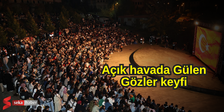 Açık havada Gülen Gözler keyfi