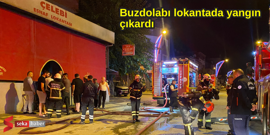 Buzdolabı lokantada yangın çıkardı