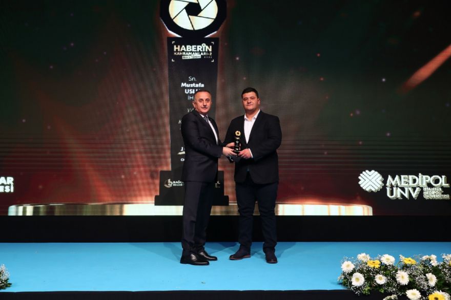 İHA Gebze Muhabiri Mustafa Uslu, ‘Yılın kahraman habercisi’ ödülüne layık görüldü