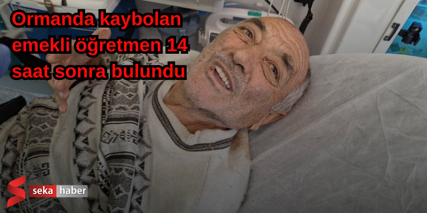 Ormanda kaybolan emekli öğretmen 14 saat sonra bulundu