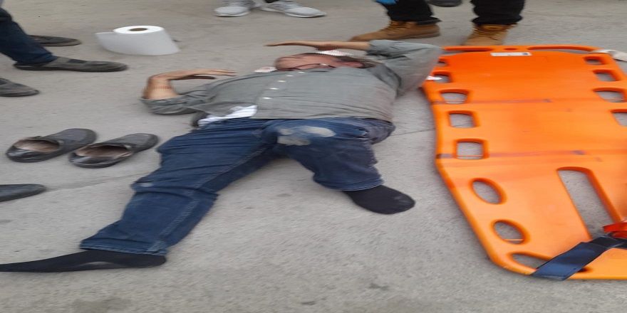 Dilovasın'da tırın altında kalan vatandaş yaralandı