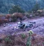 Körfez’de otomobil uçuruma yuvarlandı: 1 yaralı