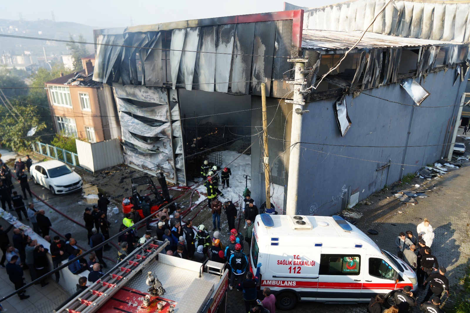 Dilovası’ndaki yangında ikinci facia kıl payı önlendi