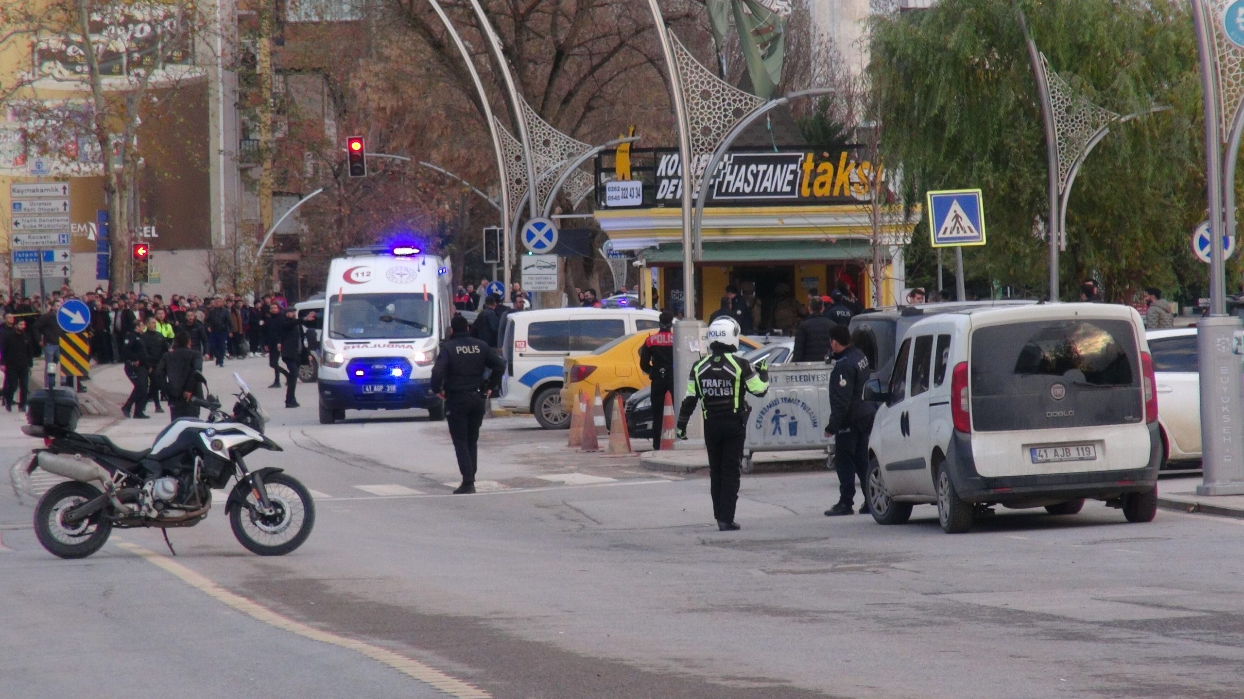 İzmit’te taksi durağında iki saatlik korku dolu anlar