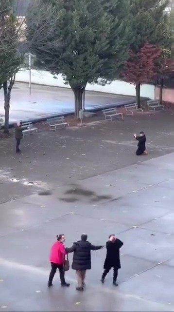 Okul bahçesindeki rehine olayında baba serbest, şantajcı tutuklu