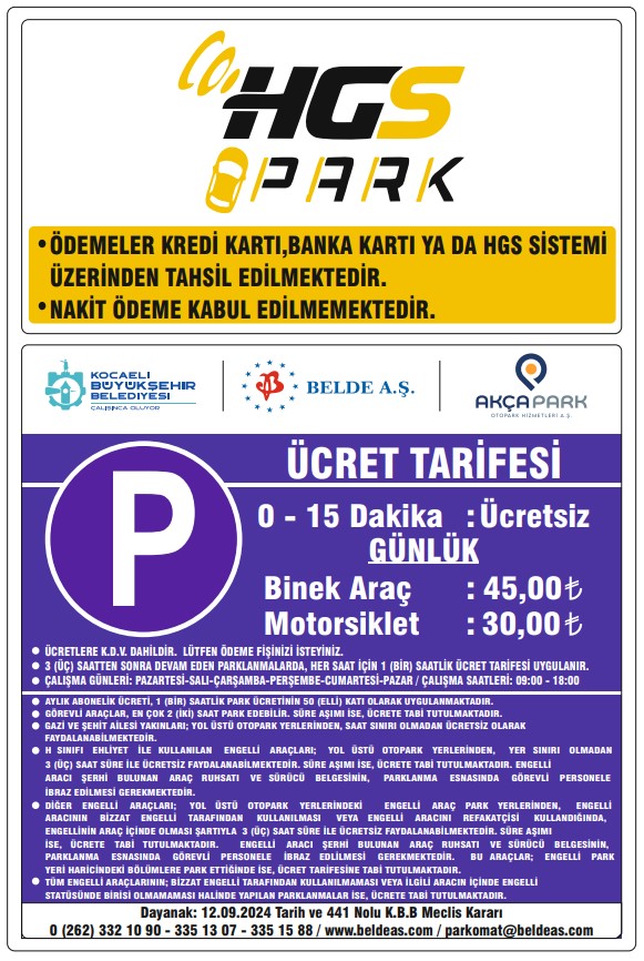 Karamürsel’de “HGS Park” dönemi başlıyor