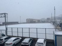 Yoğun kar yağışı nedeniyle maç iptal edildi