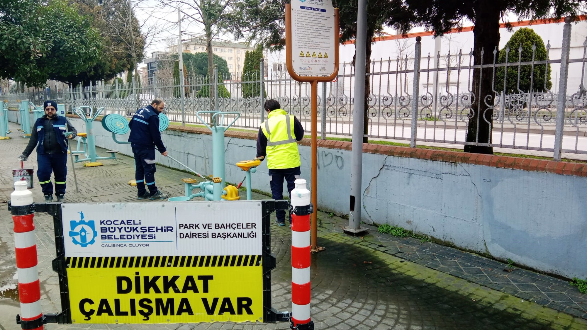 Kocaeli’de Spor Alanlarına Tazeleme: Doğu Kışla Parkı’ndaki Ekipmanlar Yenilendi