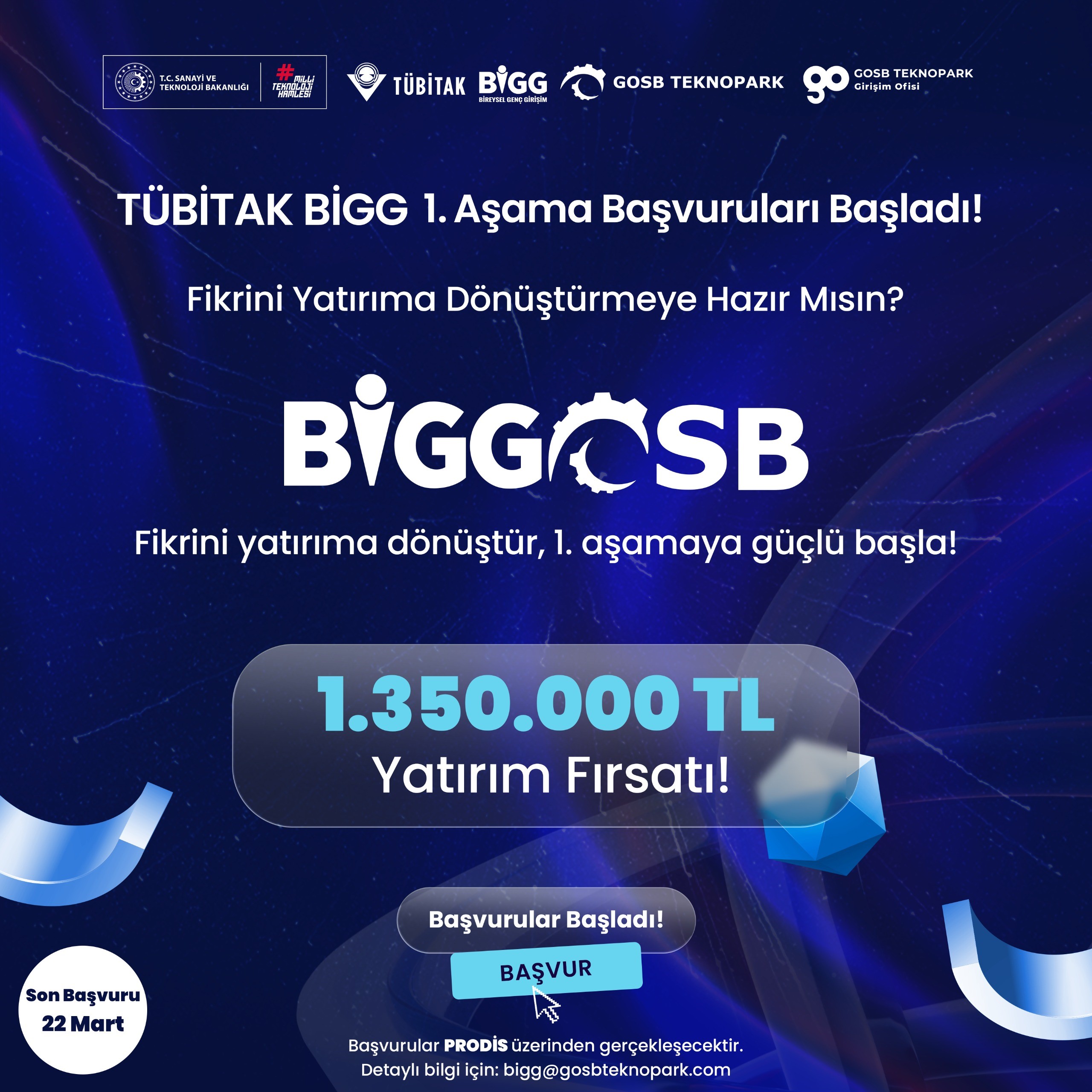 Genç Girişimciler İçin Büyük Fırsat: GOSB Teknopark’tan 1,35 Milyon TL’lik Yatırım Çağrısı